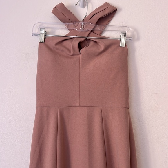 Jenny Yoo Collection Kayleigh Long Maxi Bridesmaid Dress Size 6 Whipped Apricot - Picture 5 of 16